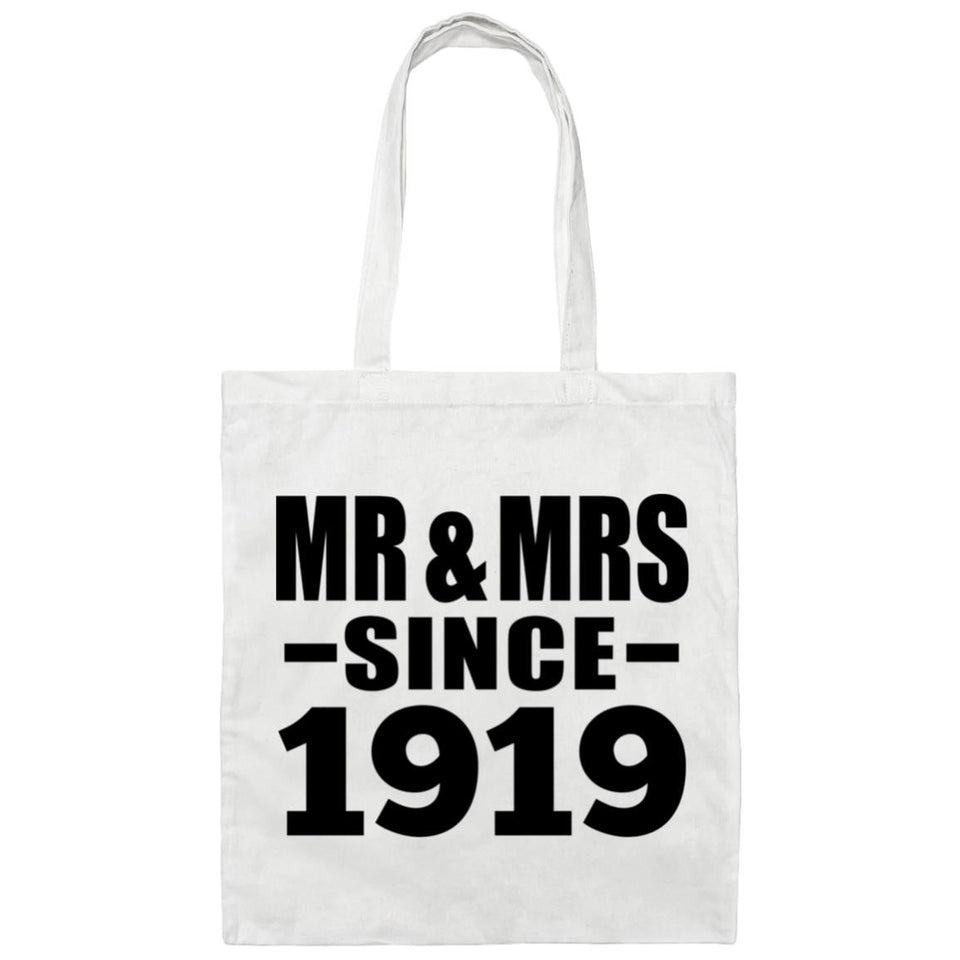 105th Anniversary Mr & Mrs Since 1919 - Tote Bag White