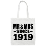 105th Anniversary Mr & Mrs Since 1919 - Tote Bag White
