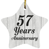 57th Anniversary 57 Years Anniversary - Star Ornament F