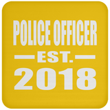 Police Officer Established EST. 2018 - Drink Coaster