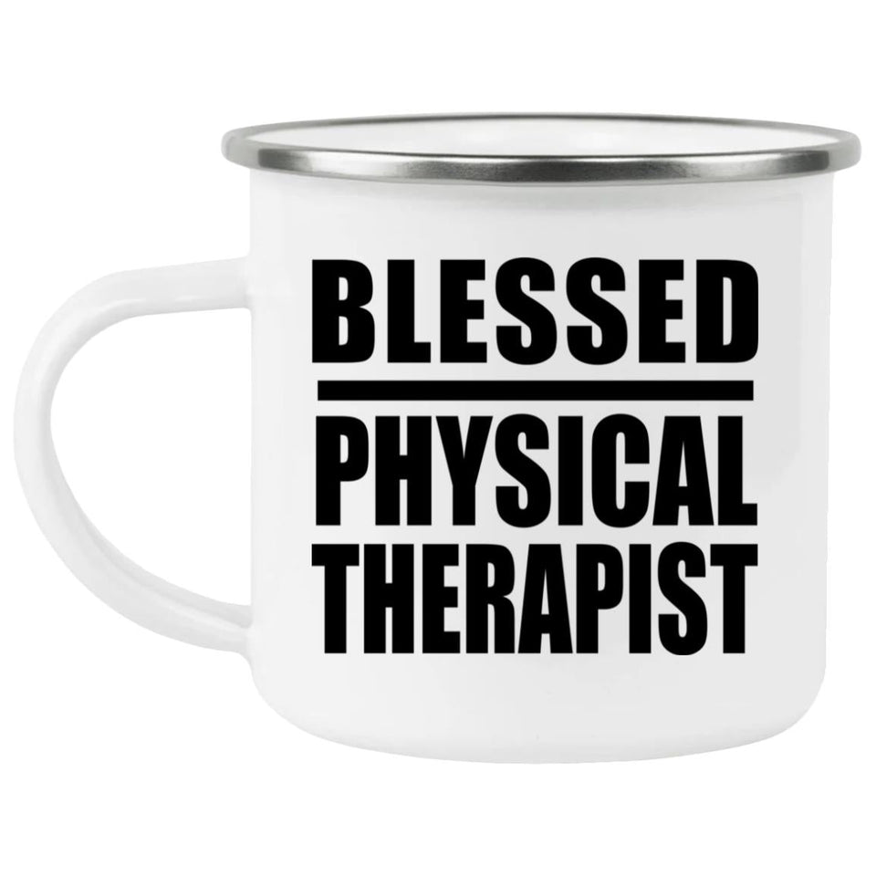 Blessed Physical Therapist - 12oz Camping Mug