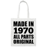 54th Birthday Made in 1970 All Parts Original - Tote Bag White