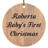 Roberta Baby's First Christmas - Circle Ornament C