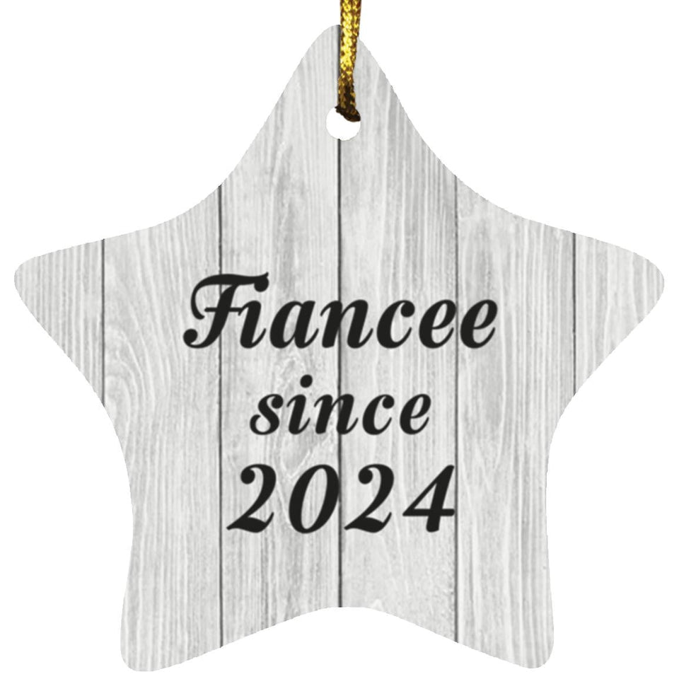 Fiancee Since 2024 - Star Ornament F