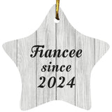 Fiancee Since 2024 - Star Ornament F