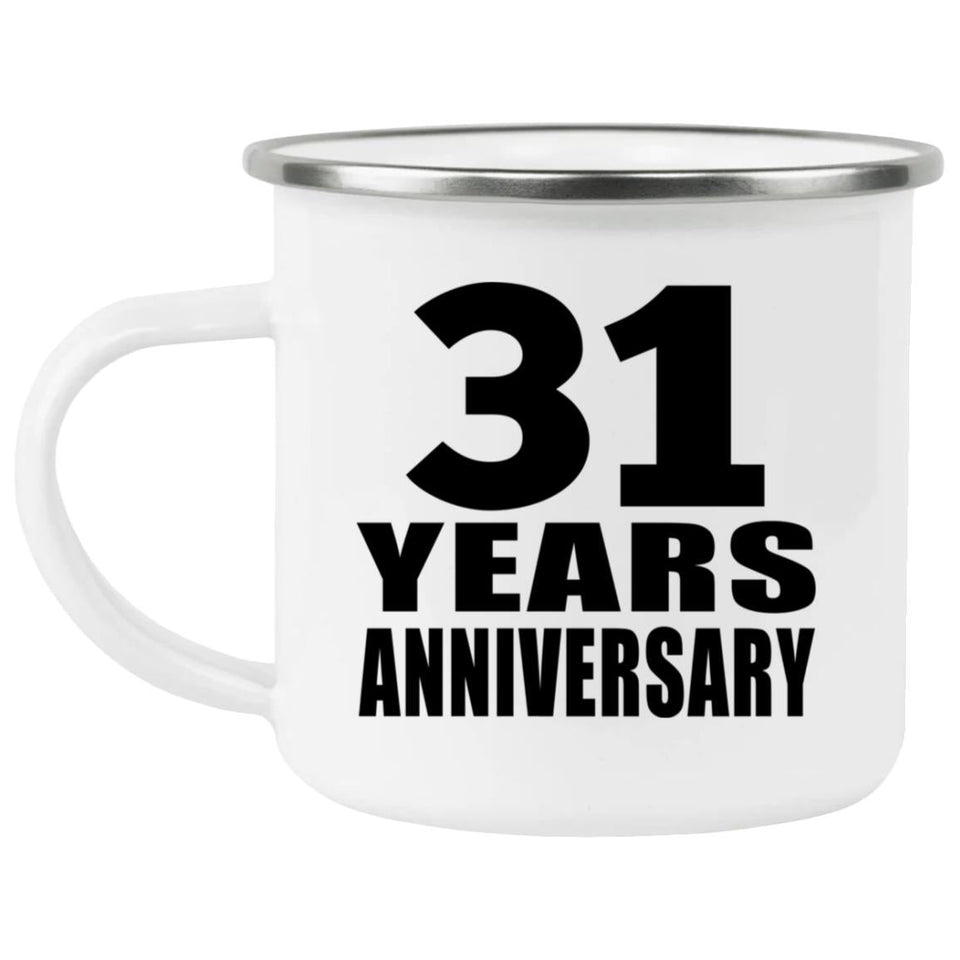 31st Anniversary 31 Years - 12oz Camping Mug