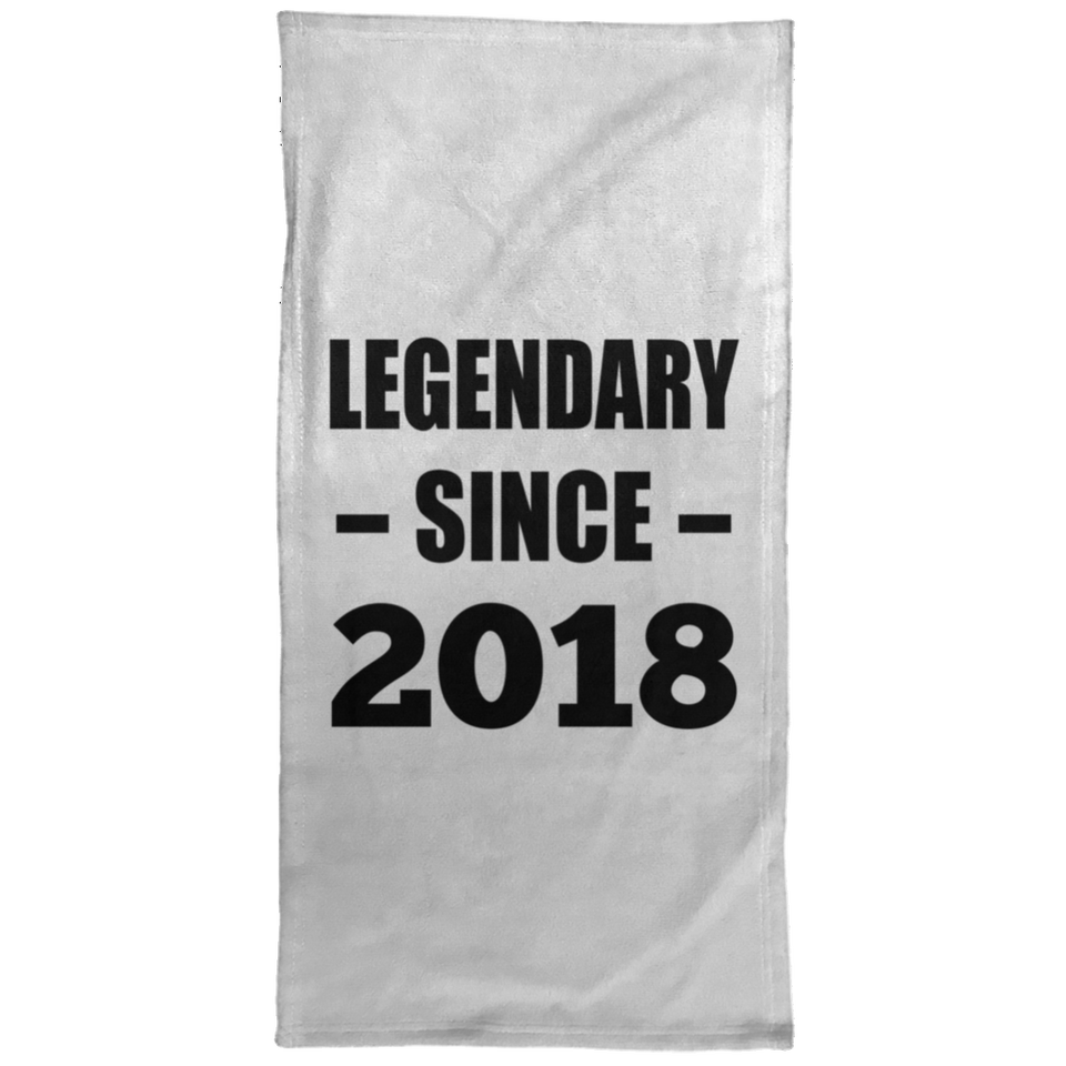 6th Birthday Legendary Since 2018 - Hand Towel
