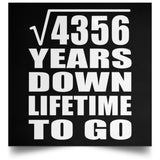 66th Anniversary Square Root of 4356 Years Lifetime To Go - Poster Square