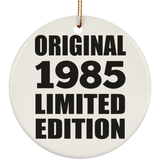 39th Birthday Original 1985 Limited Edition - Circle Ornament
