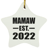 Mamaw Established EST. 2022 - Star Ornament