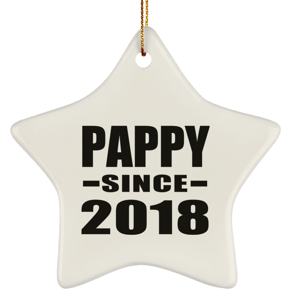 Pappy Since 2018 - Star Ornament
