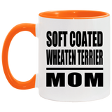 Soft Coated Wheaten Terrier Mom - 11oz Accent Mug Orange