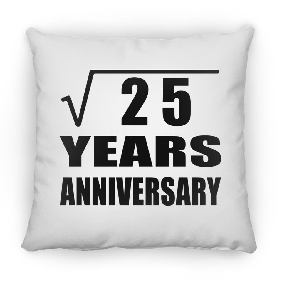5th Anniversary Square Root of 25 Years Anniversary - Throw Pillow
