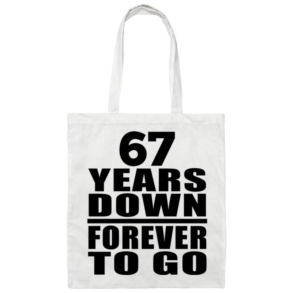 67th Anniversary 67 Years Down Forever to Go - Tote Bag White