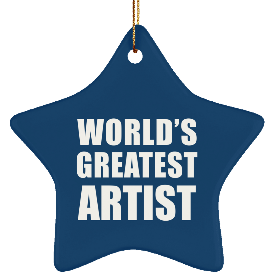 World's Greatest Artist - Star Ornament