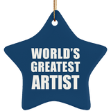 World's Greatest Artist - Star Ornament