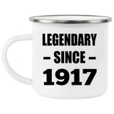 107th Birthday Legendary Since 1917 - 12oz Camping Mug