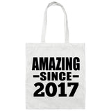 7th Birthday Amazing Since 2017 - Tote Bag White