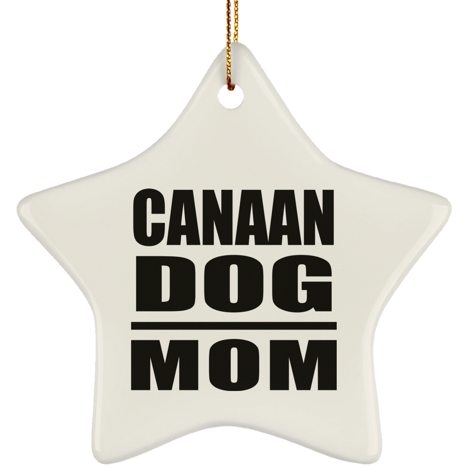 Canaan Dog Mom - Star Ornament