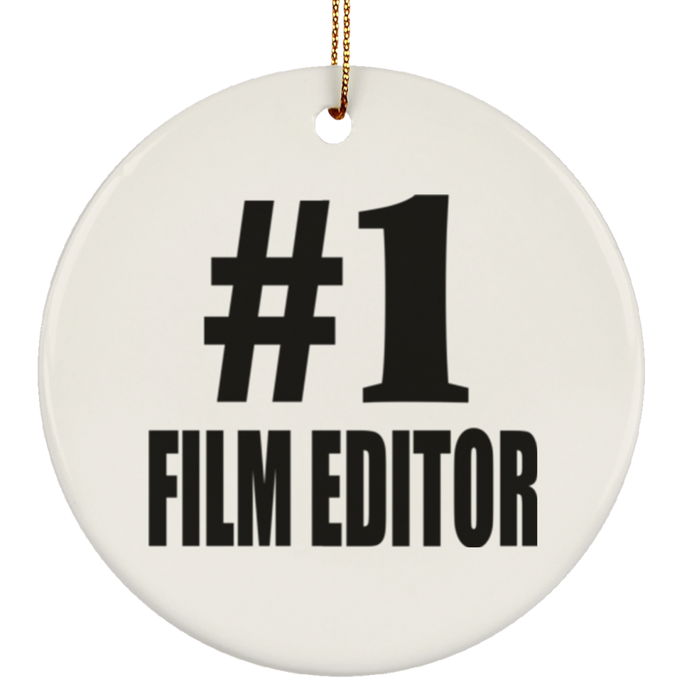 Number One #1 Film Editor - Circle Ornament