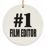Number One #1 Film Editor - Circle Ornament