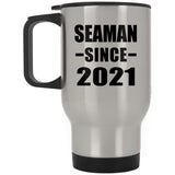 Seaman Since 2021 - Silver Travel Mug