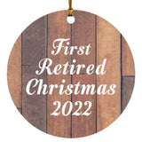 First Retired Christmas 2022 - Circle Ornament E