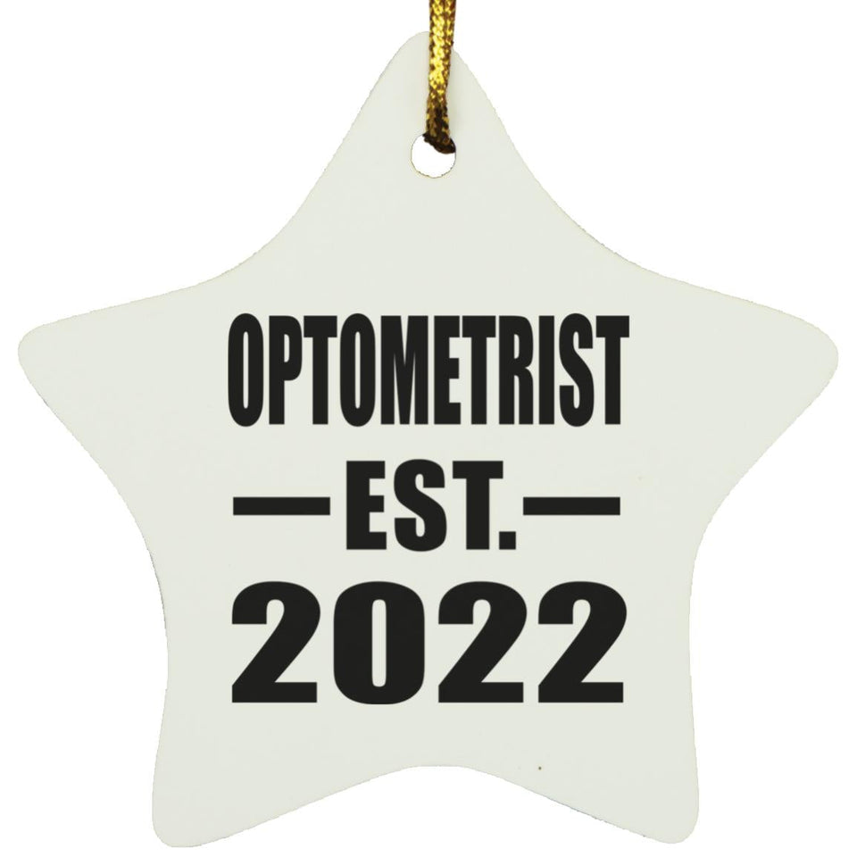 Optometrist Established EST. 2022 - Star Ornament