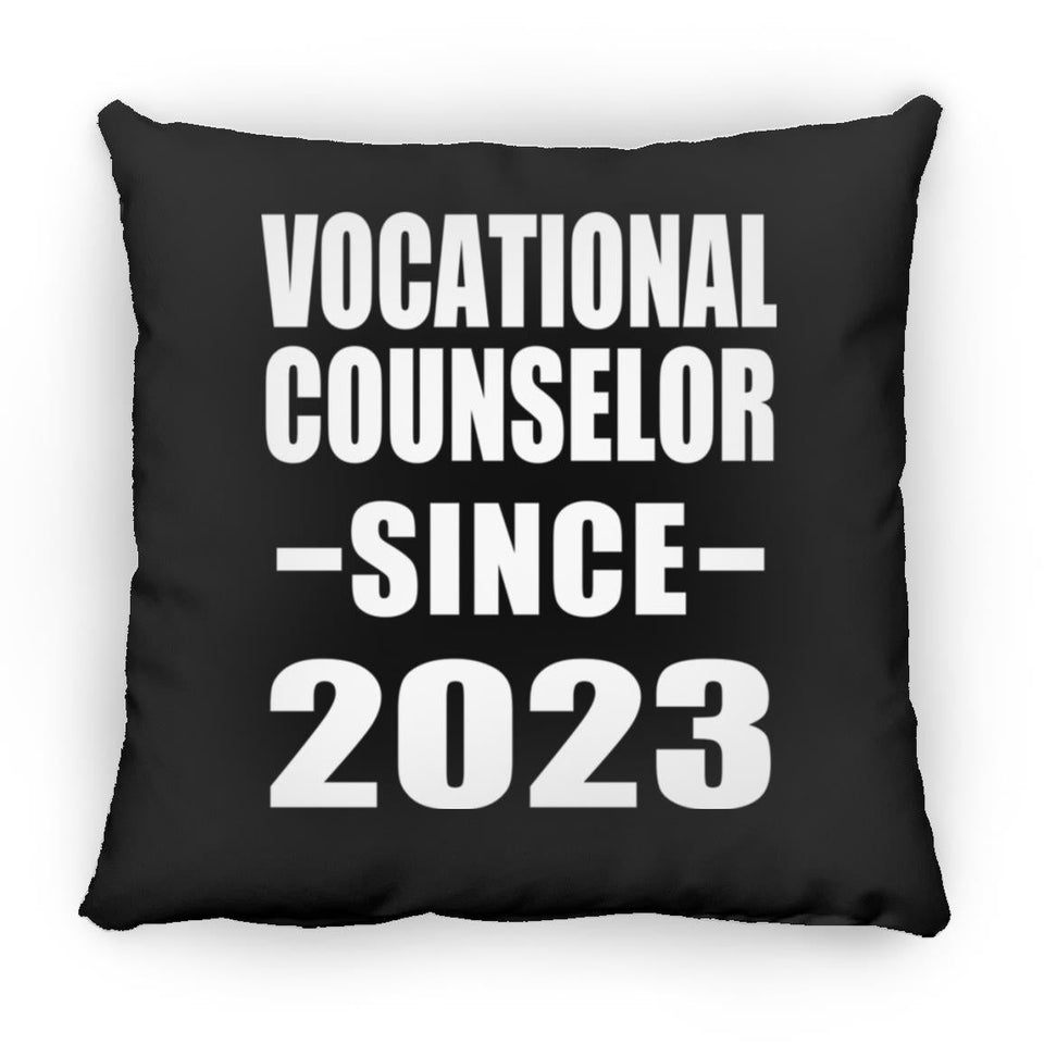 Vocational Counselor Since 2023 - Throw Pillow Black