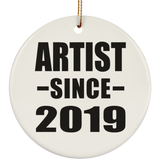 Artist Since 2019 - Circle Ornament