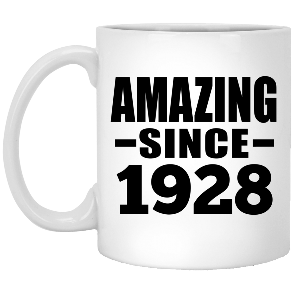 96th Birthday Amazing Since 1928 - 11 Oz Coffee Mug