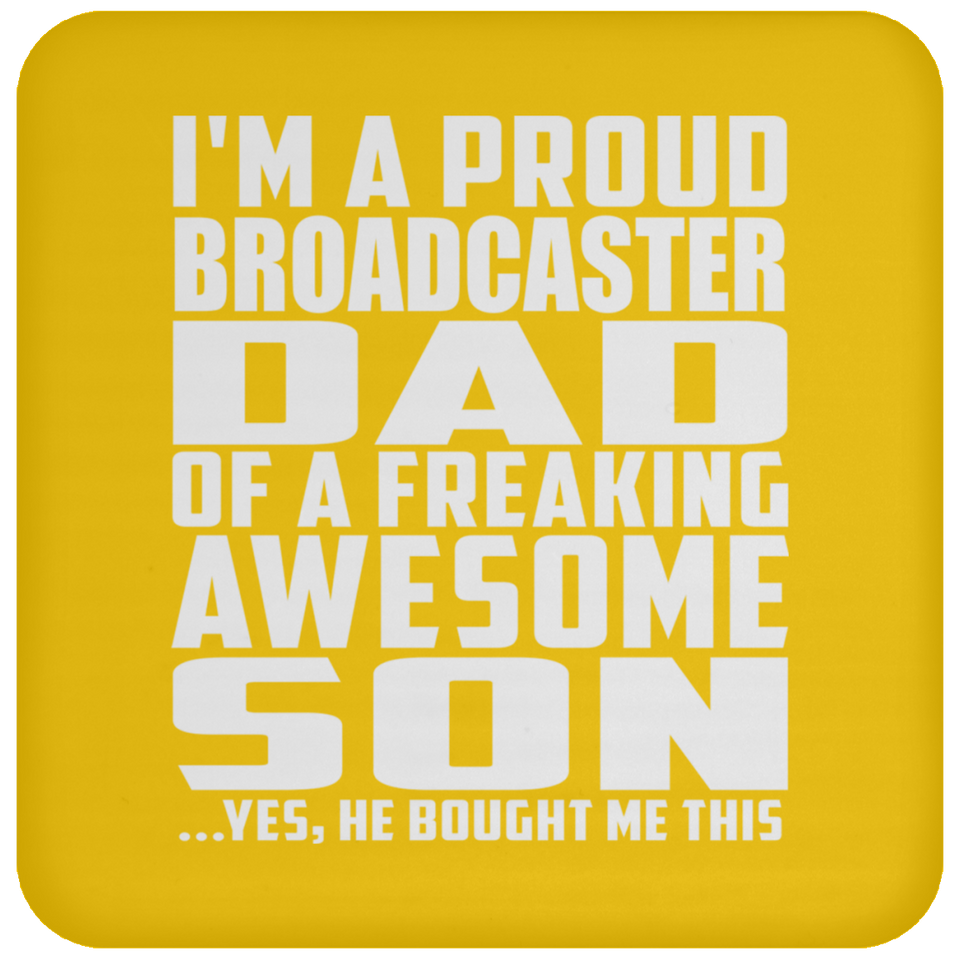 Proud Broadcaster Dad Of Awesome Son - Drink Coaster