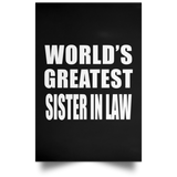 World's Greatest Sister In Law - Poster Portrait