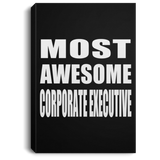 Most Awesome Corporate Executive - Canvas Portrait