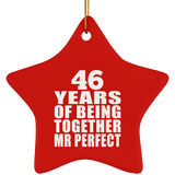 46th Anniversary 46 Years Of Being Mr Perfect - Star Ornament