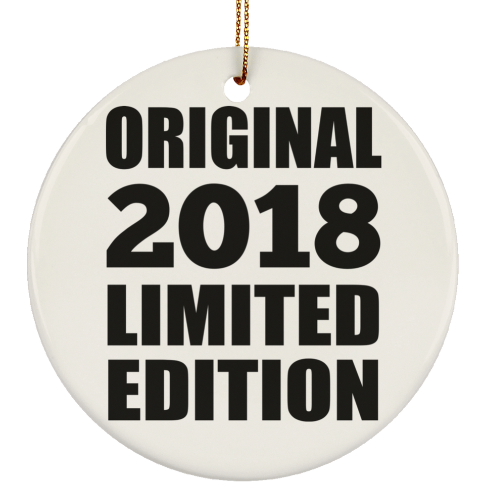 6th Birthday Original 2018 Limited Edition - Circle Ornament