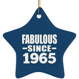 59th Birthday Fabulous Since 1965 - Star Ornament