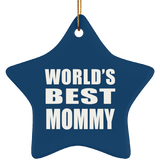 World's Best Mommy - Star Ornament