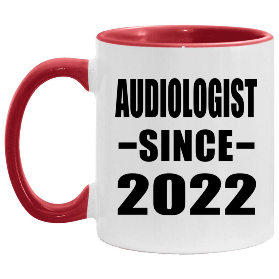 Audiologist Since 2022 - 11oz Accent Mug Red