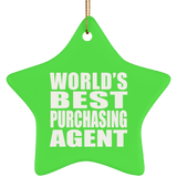 World's Best Purchasing Agent - Star Ornament