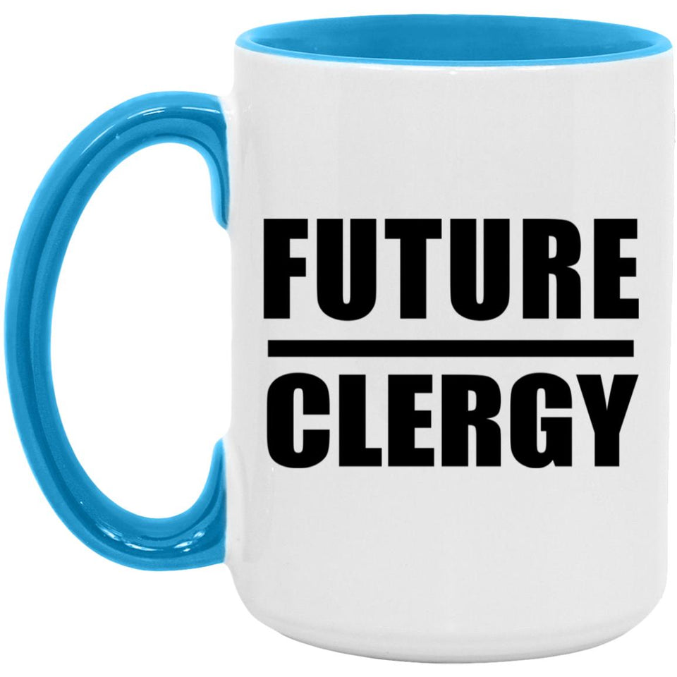 Future Clergy - 15oz Accent Mug Blue