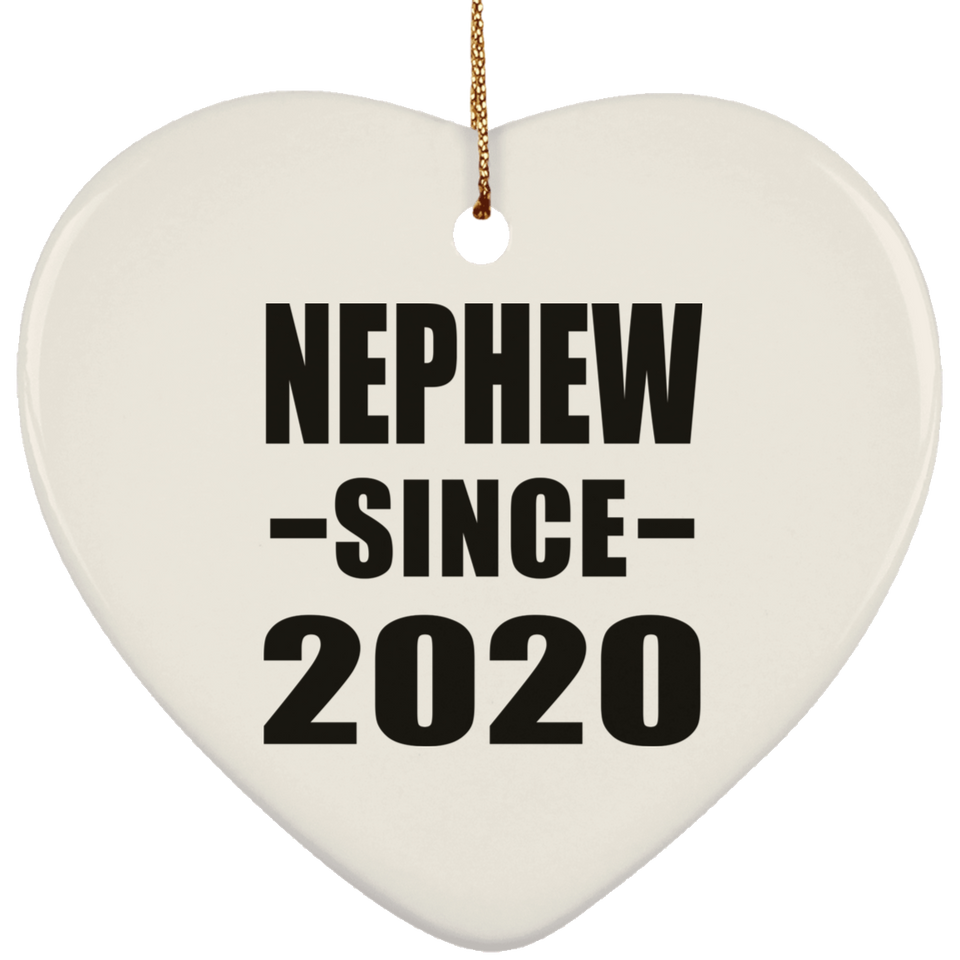 Nephew Since 2020 - Heart Ornament