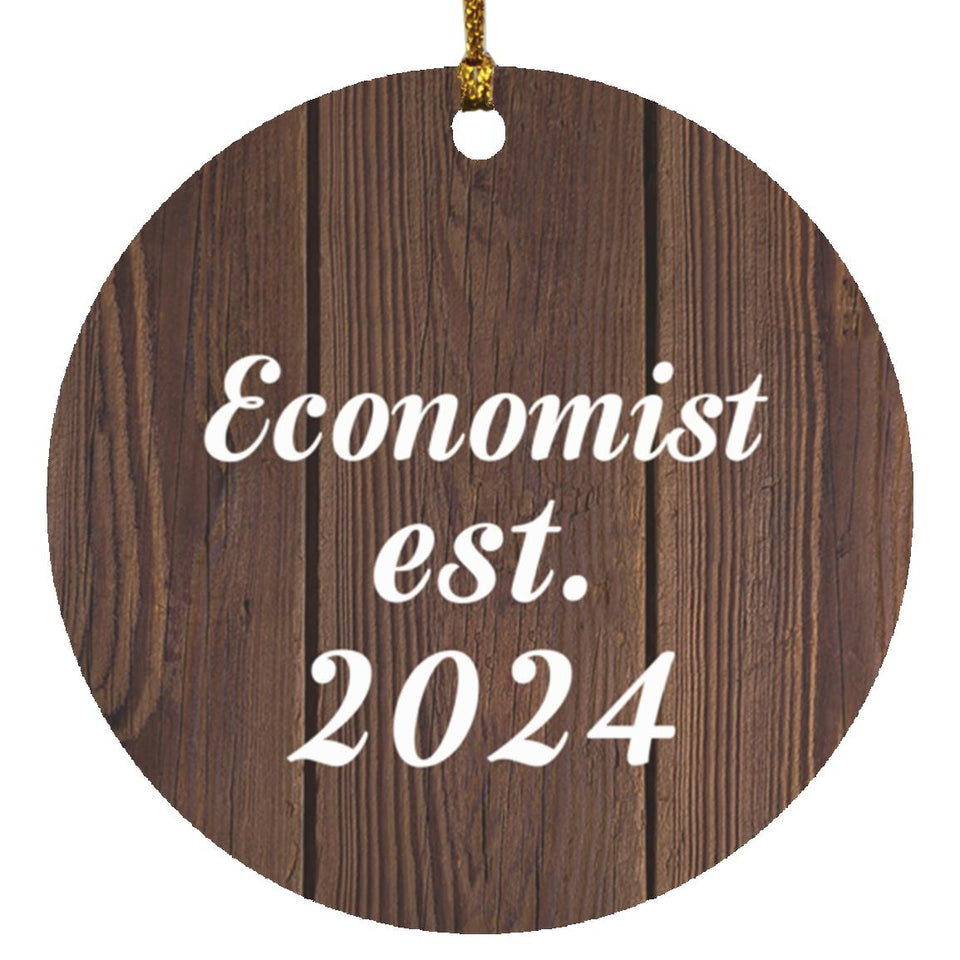 Economist Established Est. 2024 - Circle Ornament D