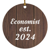 Economist Established Est. 2024 - Circle Ornament D
