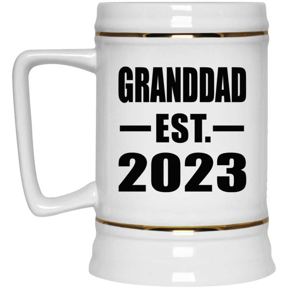 Granddad Established EST. 2023 - Beer Stein