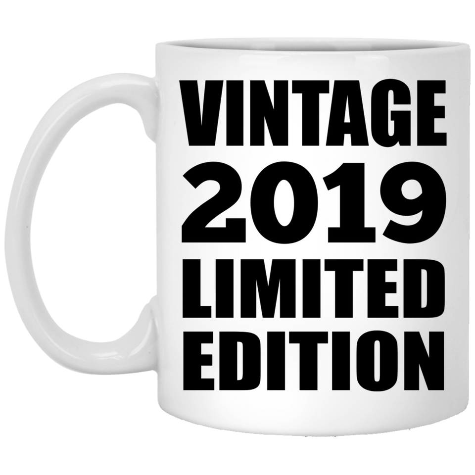 5th Birthday Vintage 2019 Limited Edition - 11oz Coffee Mug