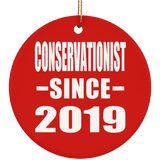 Conservationist Since 2019 - Circle Ornament