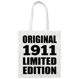 113th Birthday Original 1911 Limited Edition - Tote Bag White