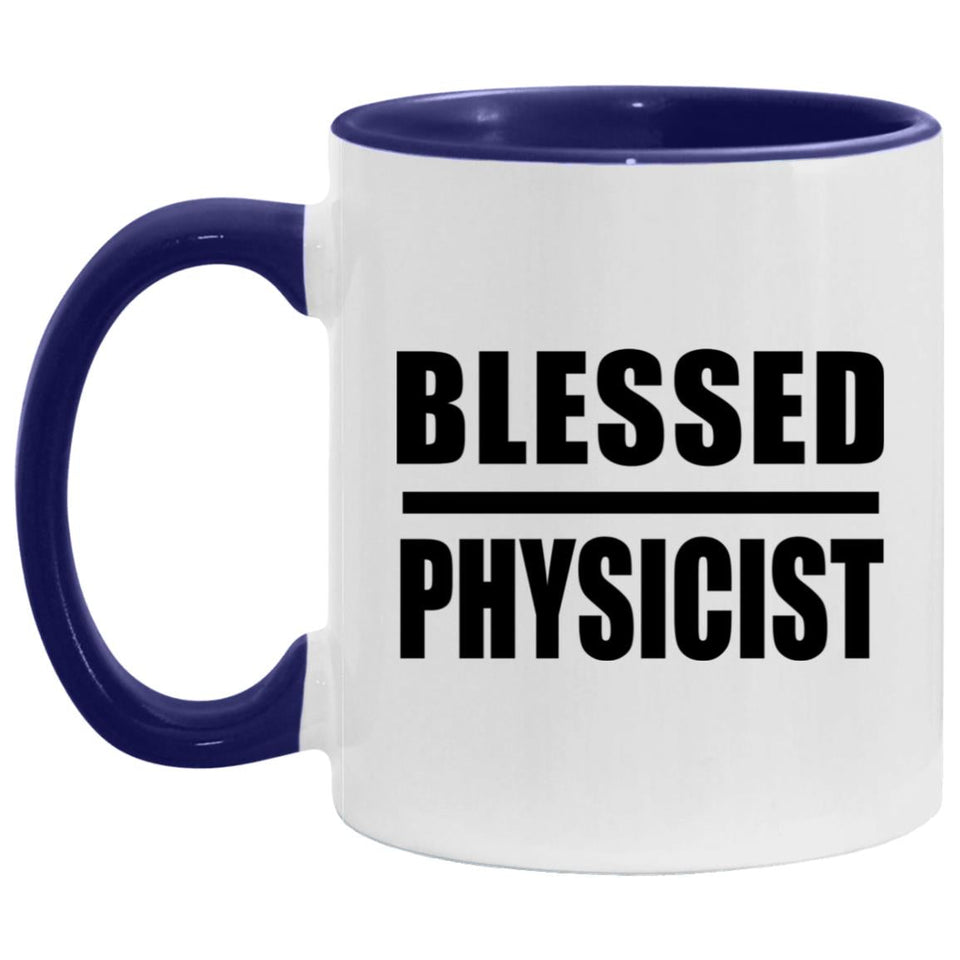 Blessed Physicist - 11oz Accent Mug Purple