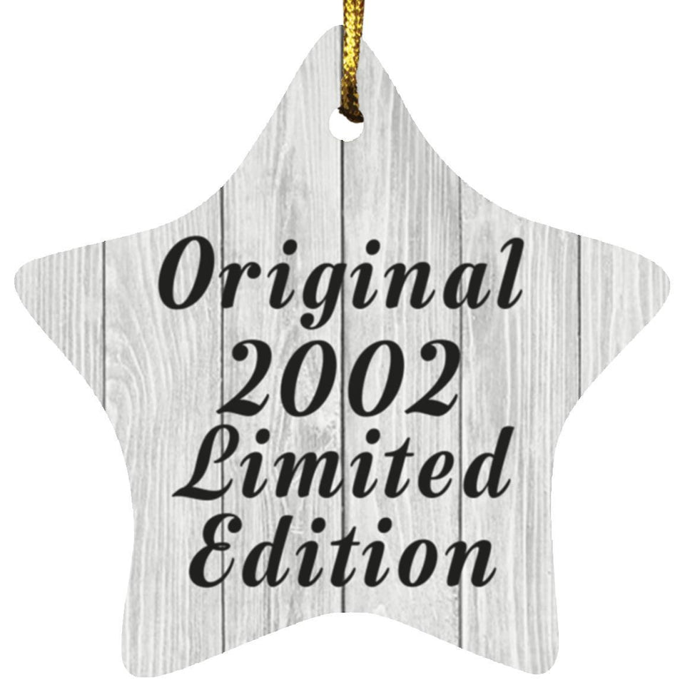 22nd Birthday Original 2002 Limited Edition - Star Ornament F